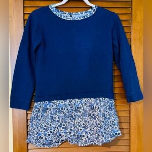 Vineyard Vines Girls Sweatshirt Dress With Pockets.